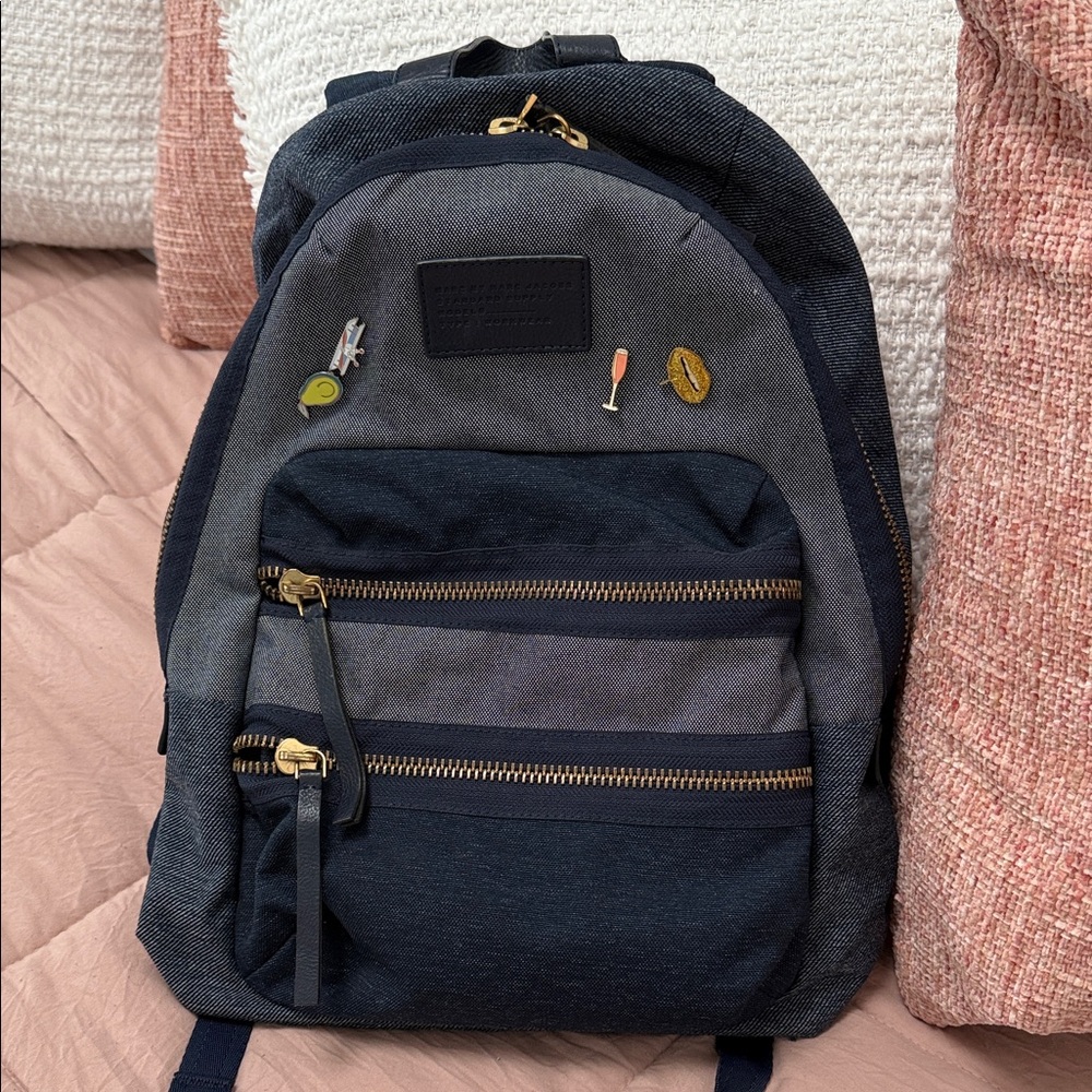 Marc by Marc Jacobs Navy Denim Backpack